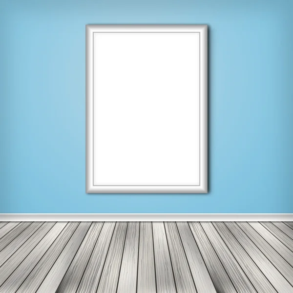 Quadro branco vazio em branco — Fotografia de Stock