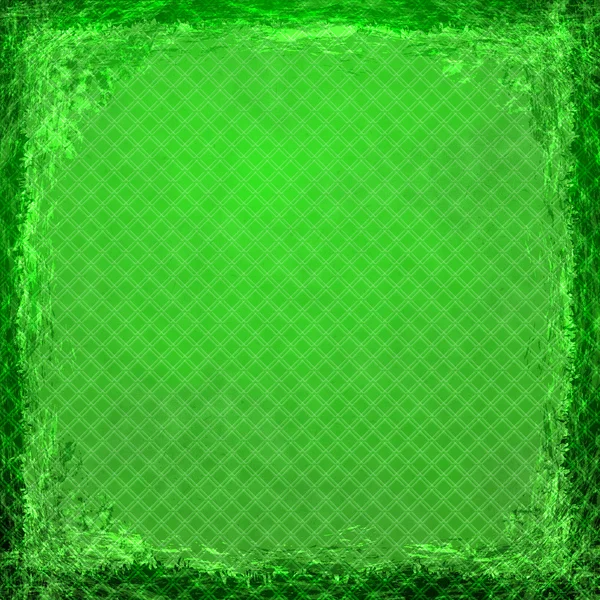 Groene grunge achtergrond. abstract vintage textuur met frame en — Stockfoto