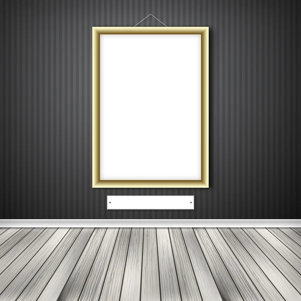 Marco blanco vacío en blanco —  Fotos de Stock