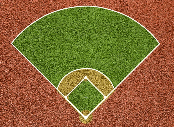 Baseballbanen. Topudsigtsfelt. Bestyrelsens baggrund - Stock-foto