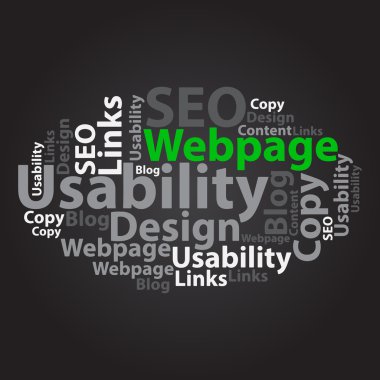 metin bulut. SEO wordcloud. etiket kavramı. vektör çizim.