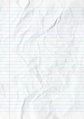 Beyaz çizgiler kağıt kenar boşluğuyla katlanmış.