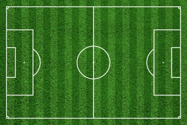 üst görünümden futbol sahası veya futbol sahası.