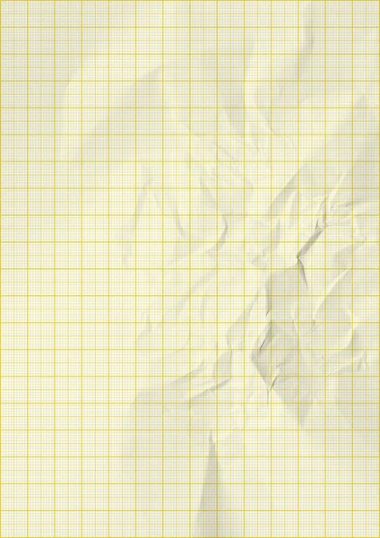 Linee di colore giallo carta millimetrica grafico — Foto Stock