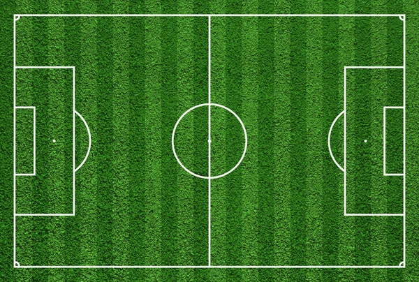 Top view of soccer field or football field. — Stock Photo, Image