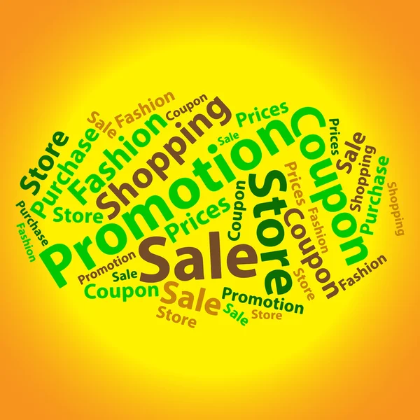 Text cloud. Sale wordcloud. Tag concept. Vector illustration. — Stock Vector