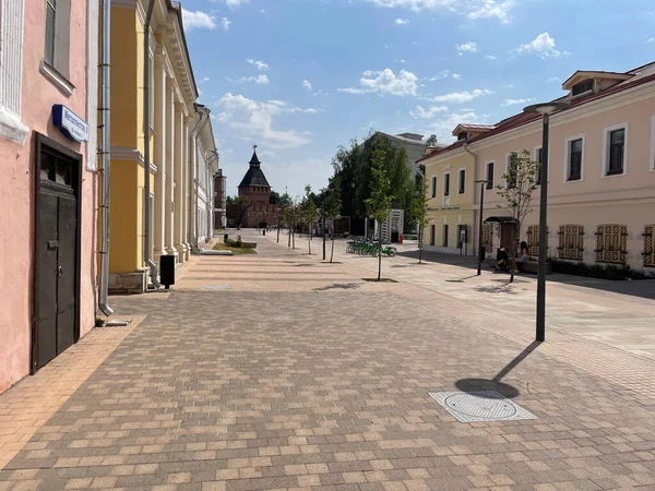 Οδός κοντά στο ιστορικό φρούριο Tula kremlin — Φωτογραφία Αρχείου