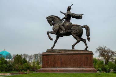 Tamerlane heykelinin Taşkent, Özbekistan