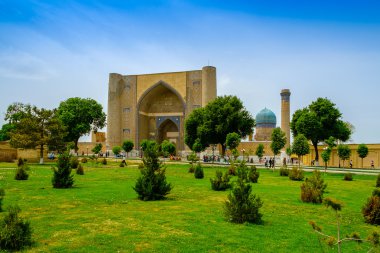 Bibi-Khanym mosque, Samarkand, Uzbekistan. UNESCO World Heritage. clipart