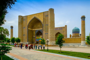 Bibi-geçerek Camii, Semerkand, Özbekistan. UNESCO Dünya Mirası.