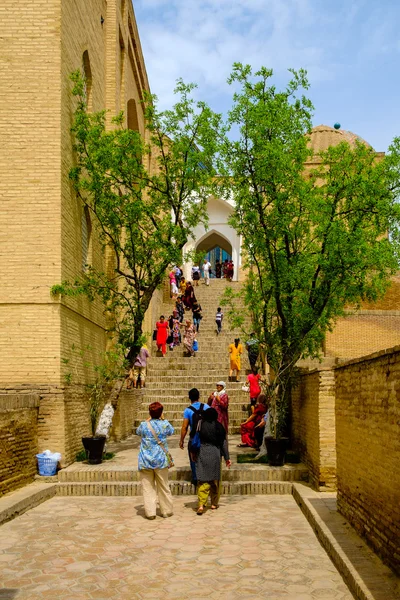 Complejo conmemorativo Shah-I-Zinda, necrópolis en Samarcanda, Uzbekistán. Patrimonio Mundial de la UNESCO —  Fotos de Stock