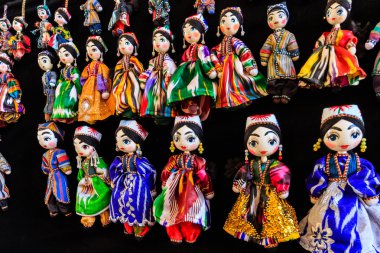 Geleneksel Doğu bebek buhara ın Bazaarı, Özbekistan