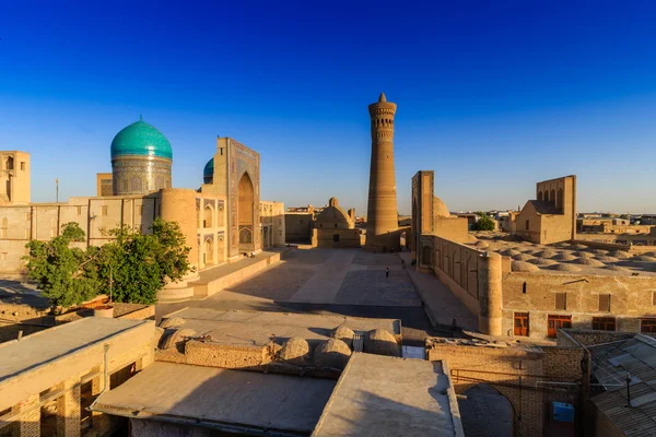 Veduta panoramica del complesso Poi Kolon, Bukhara, Uzbekistan — Foto Stock