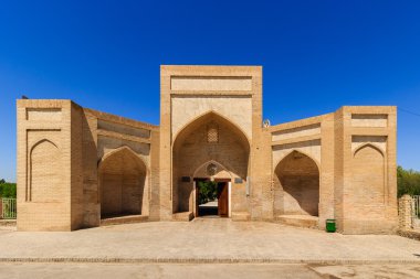 Ölüler Şehri girişinde. Memorial kompleksi, nekropol Chor-Bekir Buhara, Özbekistan'a. UNESCO Dünya Mirası