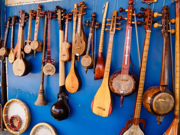 Instrumentos musicales adicionales orientales, Bujará, Uzbekistán — Foto de Stock