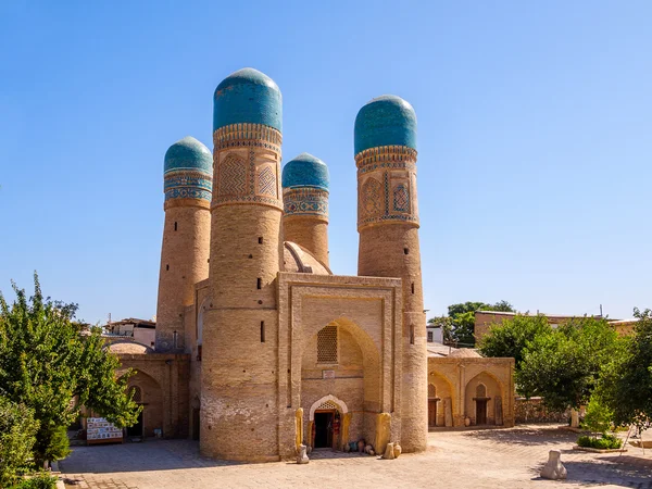 쵸-마이너 Madrassah, 부하라, 우즈베키스탄 유네스코 세계 유산 — 스톡 사진