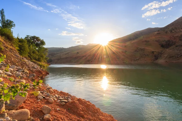 Sunset. Nature of Uzbekistan. — ストック写真