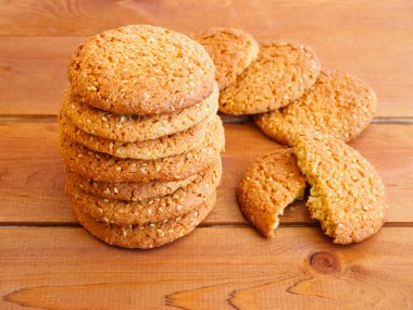 Ev yapımı yulaflı kurabiye.