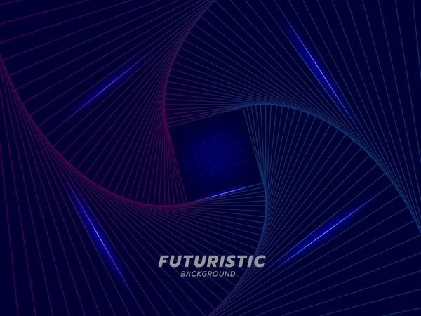 Futurista Abstrato Linha Onda Fundo —  Vetores de Stock