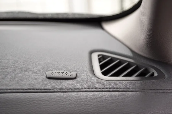 Airbag sign on car dashboard. — Stock Photo, Image