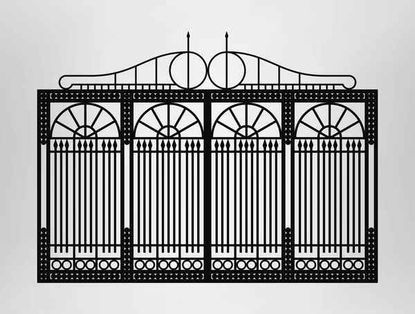 Ícone de portão forjado . — Vetor de Stock