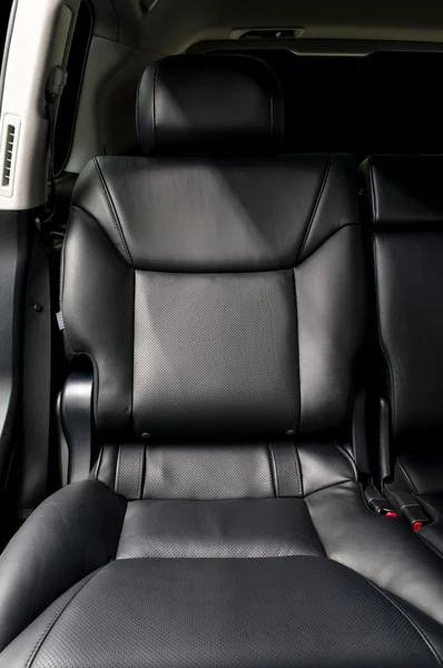 Rear passenger leather seat. — Stock Photo, Image