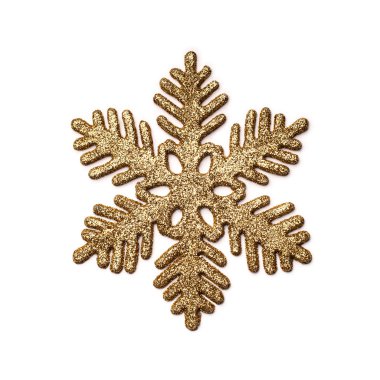 Dekoratif altın kar tanesi.