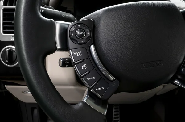 Control buttons on steering wheel. — Stock Photo, Image