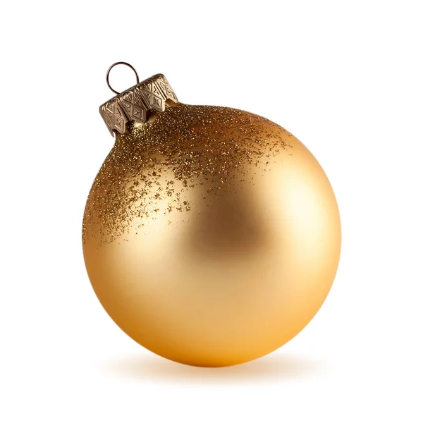 Christmas, New year golden ball. — Stock Photo, Image