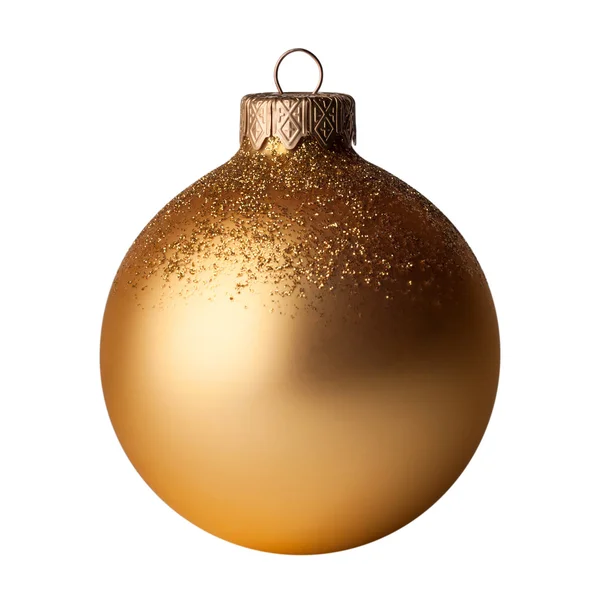 Christmas, New year golden ball. — Stock Photo, Image