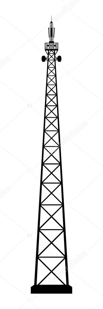 Broadcasting antenna. Stock Vector by ©aleksdemeshko 66304207
