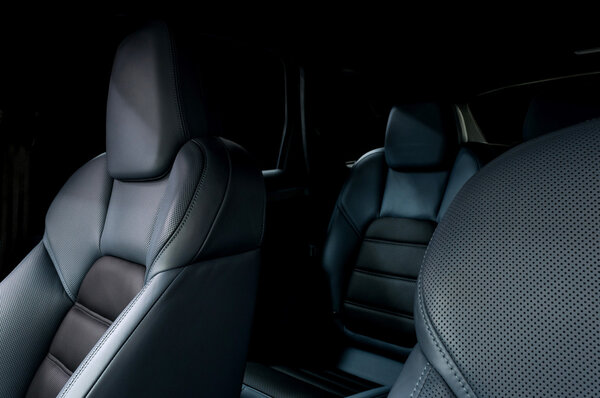 Leather car seats.