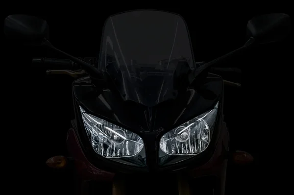 Luzes de cabeça de motocicleta moderna . — Fotografia de Stock