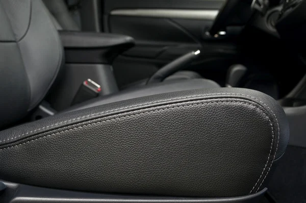 Leather car seat. — Stock Photo, Image