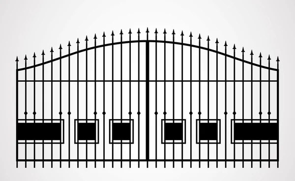 Кованые ворота . — стоковый вектор