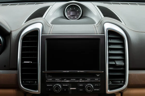 Luxury car dashboard. — Stock Photo, Image