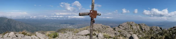 Panoramic View View Top Uritorco Mountain Capilla Del Monte — Stock Photo, Image