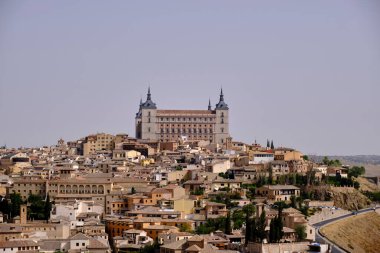 İspanya 'nın eski Toledo şehrinin manzarası