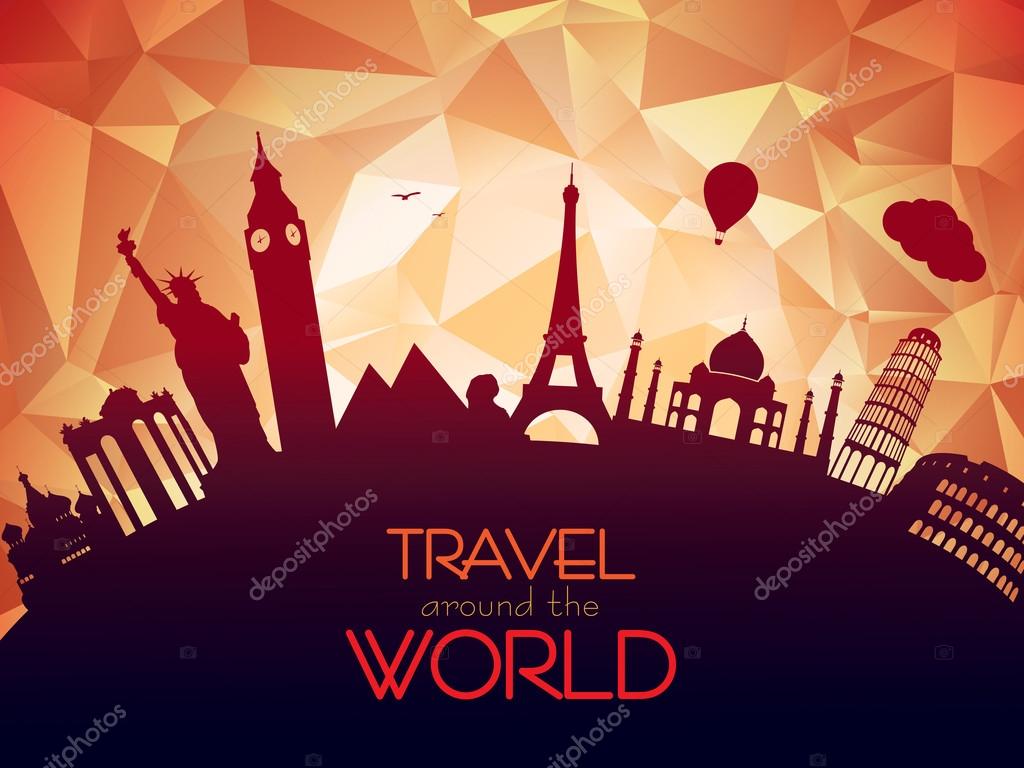 Travel and tourism background Stock Vector Image by ©giorgos245 #105732762