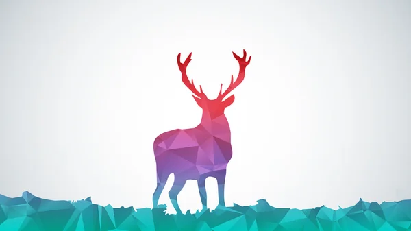 Abstract deer — Stock Vector