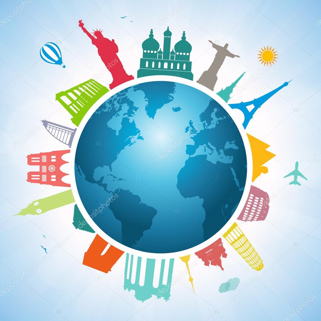 Traveling around the world Stock Vector Image by ©giorgos245 #63386729
