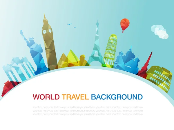 Worldtravel — Stockvector