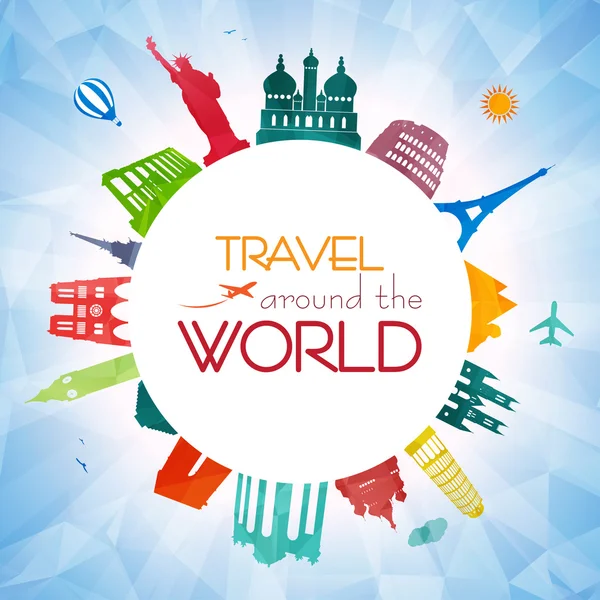 Worldtravel — Stockvector