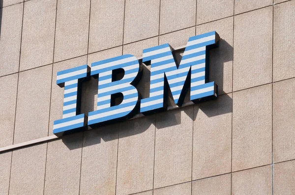 Lugano Tessin Schweiz April 2021 Ibm International Business Machines Corporation — Stockfoto