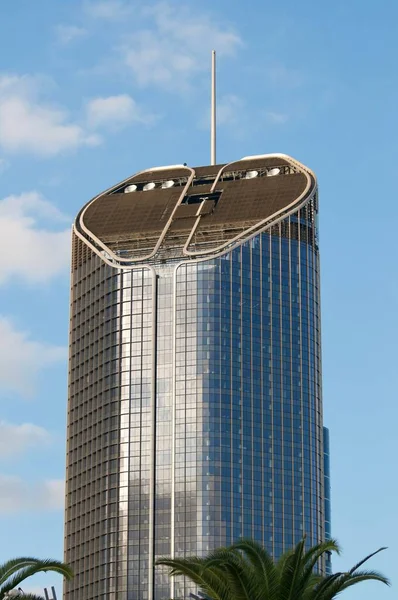 Brisbane Queensland Avustralya Şubat 2020 Mavi Gökyüzüne Karşı William Street — Stok fotoğraf