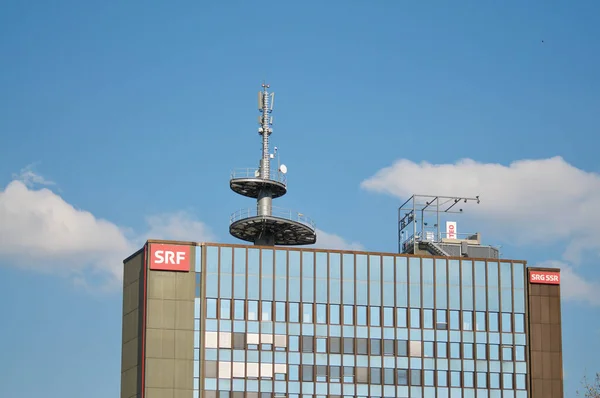 Zürich Zwitserland April 2021 Studiogebouw Srf Schweizer Radio Und Fernsehen — Stockfoto