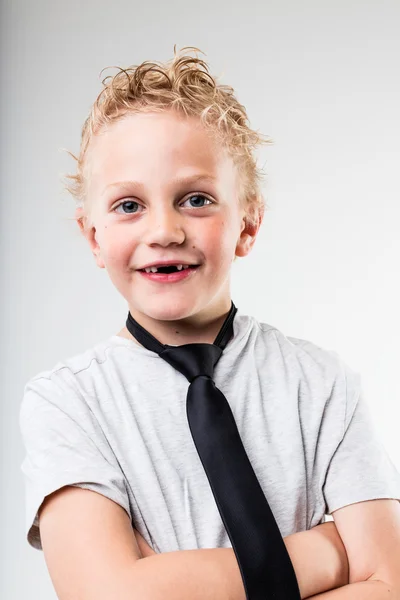 Portrait of a very young businessman — Stock Photo, Image