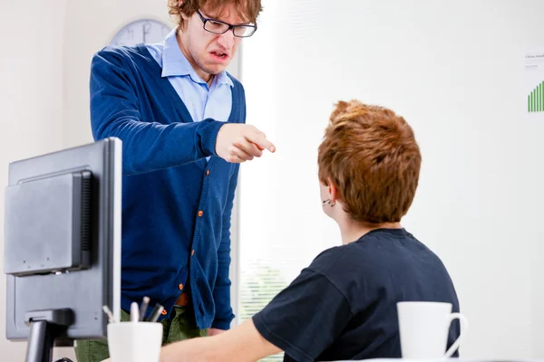 Misunderstanding arguing and harassing each other — Stock Photo, Image