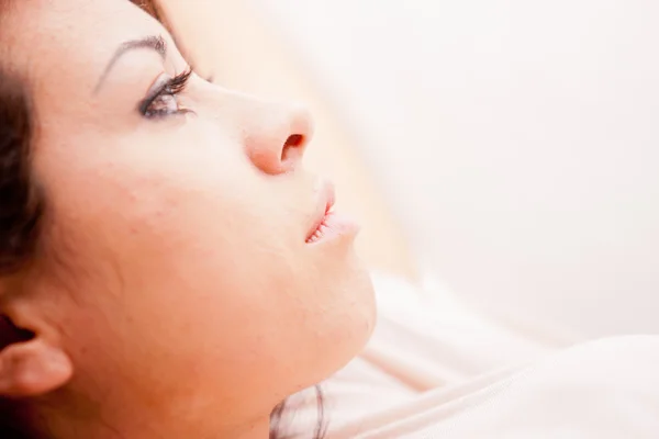 Young woman relaxing and thinking — Stock Photo, Image