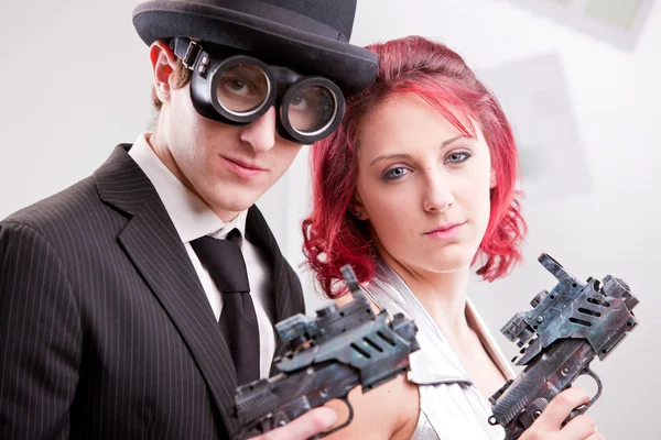 We are your right commando couple — Stock Photo, Image